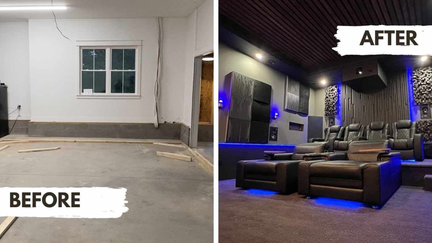 From Garage to Home Theater Glory: Kellen's Transformation Story