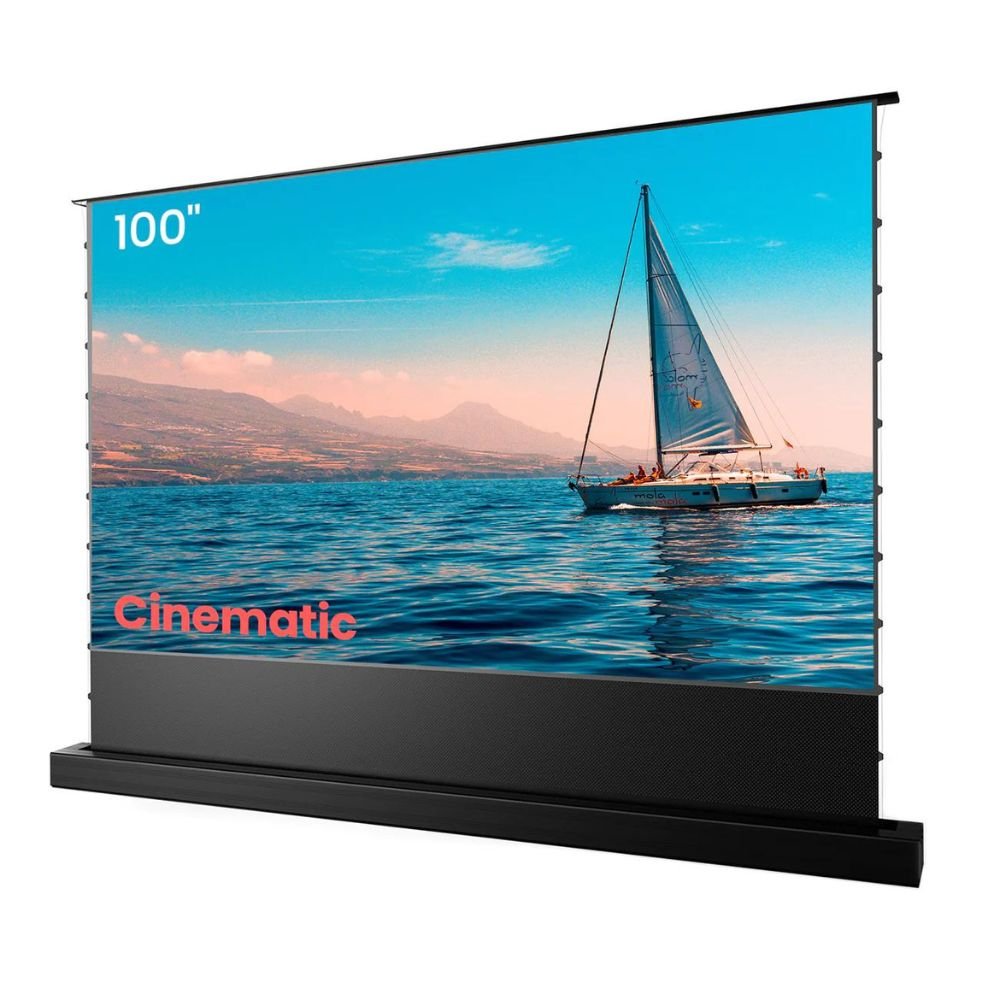 100''-120" AWOL Vision Cinematic+ ALR Motorized Floor Rising Acoustic Screen - Dreamedia AV