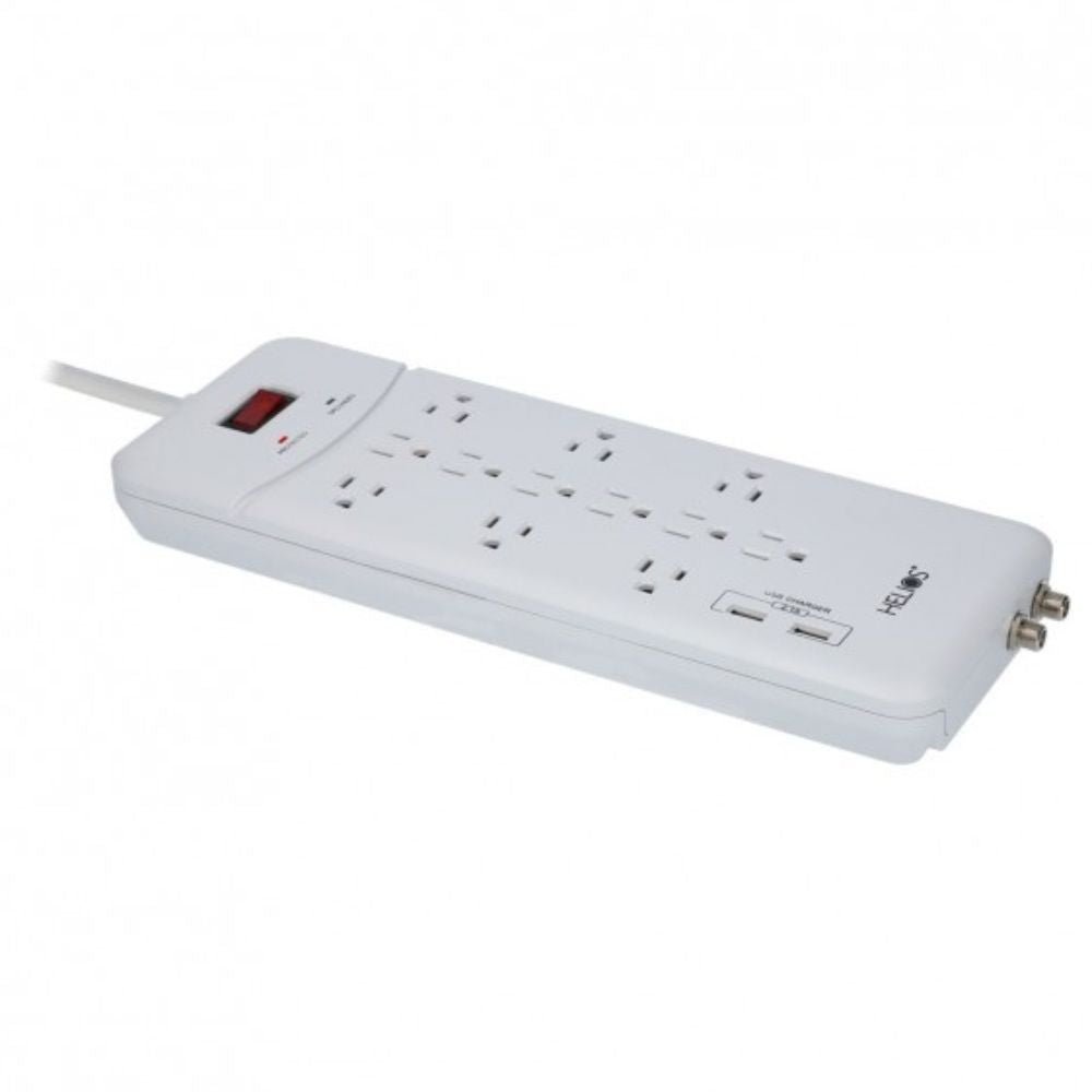 12 Outlet Surge Protector with 2 USB Charging Ports - Dreamedia AV