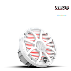 Wet Sounds REVO Series 6.5-inch High-Output Component Style Coaxial Speakers w/ SW-White RGB Grilles
