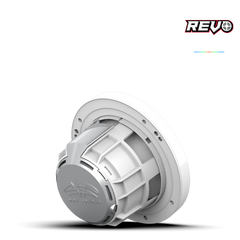 Wet Sounds REVO Series 6.5-inch High-Output Component Style Coaxial Speakers w/ XS-White-Stainless Steel RGB Grilles