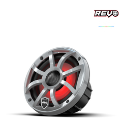 Wet Sounds REVO Series 6.5-inch High-Output Component Style Coaxial Speakers w/ XS-Silver RGB Grilles