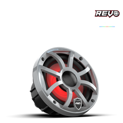 Wet Sounds REVO Series 6.5-inch High-Output Component Style Coaxial Speakers w/ XS-Silver RGB Grilles