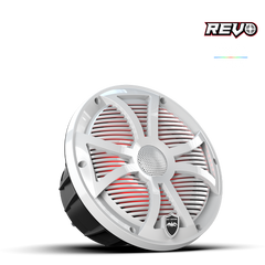 Wet Sounds REVO Series 8-inch High-Output Component Style Coaxial Speakers w/ SW-White RGB Grilles