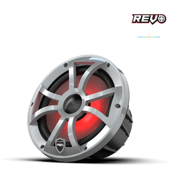 Wet Sounds REVO Series 8-inch High-Output Component Style Coaxial Speakers w/ XS-Silver RGB Grilles