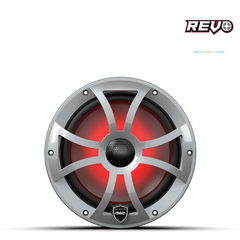 Wet Sounds REVO Series 8-inch High-Output Component Style Coaxial Speakers w/ XS-Silver RGB Grilles