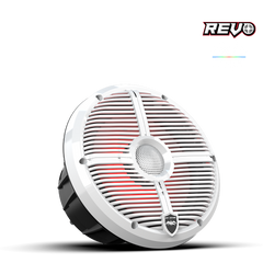 Wet Sounds REVO Series 8-inch High-Output Component Style Coaxial Speakers w/ XW-White RGB Grilles