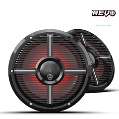 Wet Sounds REVO Series 10-inch High-Output Component Style Coaxial Speakers w/ XW-RGB Grilles