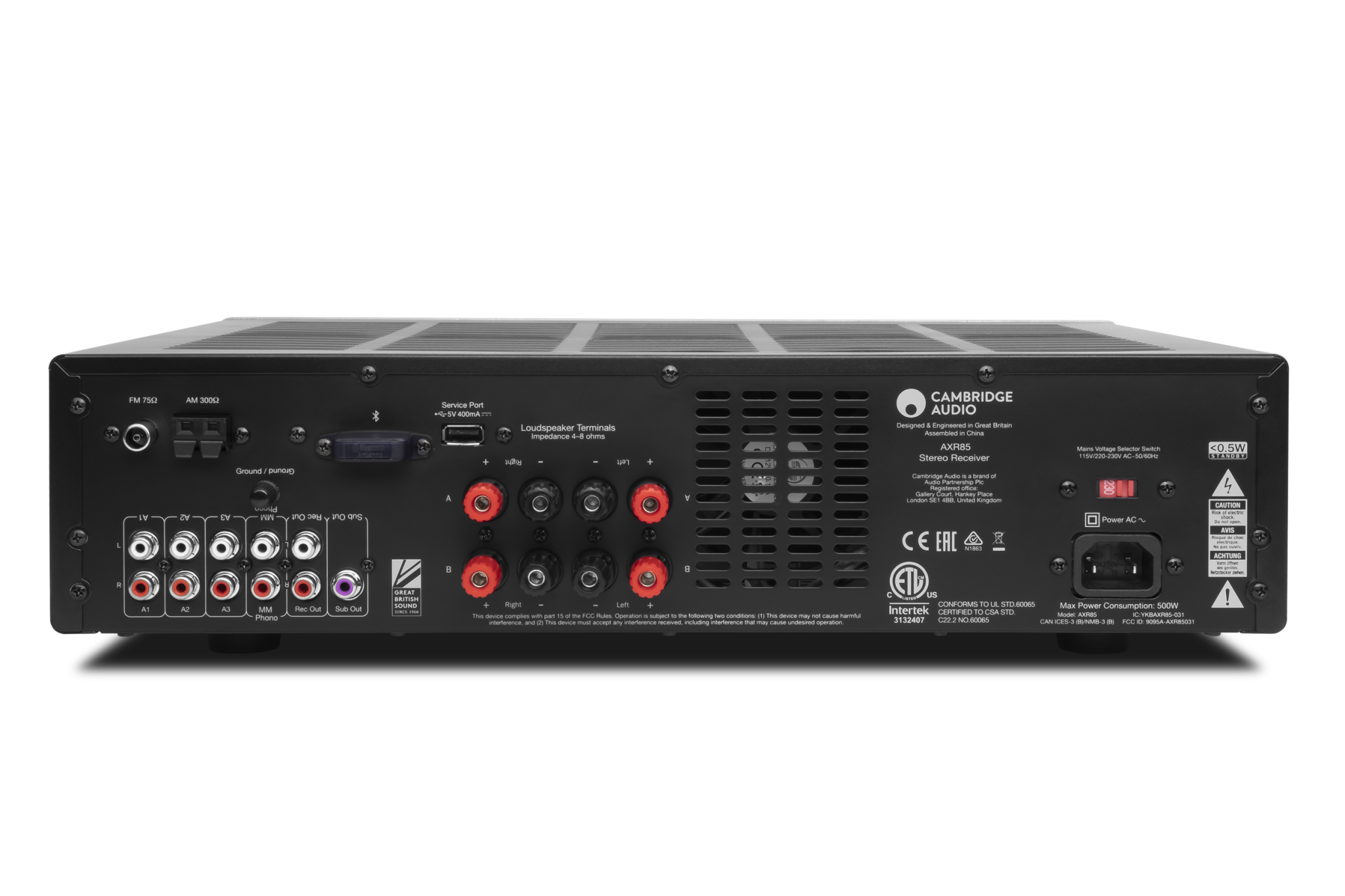 Cambridge Audio AXR85 FM/AM Stereo Receiver with Phono-Stage - Dreamedia AV