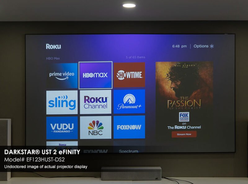 EPV Dark Star 2 UST Edge-Free eFinity Projector Screen - Dreamedia AV