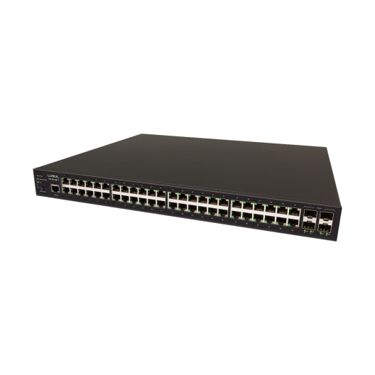 Luxul SW-510-48P-F 48-Port Gb PoE+ L2 L3 Managed Switch with 4 SFP - Dreamedia AV