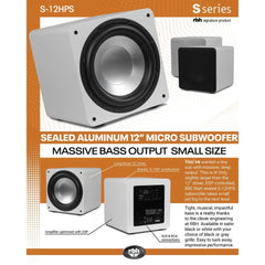 RBH S-12HPS 12" Powered Micro Sealed Subwoofer - Dreamedia AV