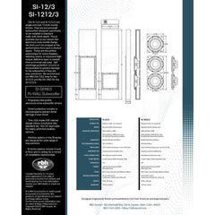 RBH SI-12/3 Baffle Assembly for Signature 12" In-wall Subwoofer - Dreamedia AV