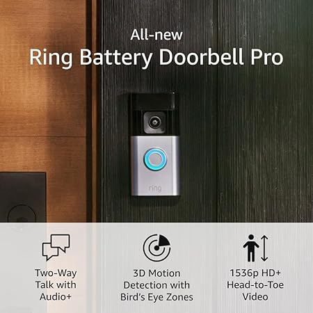 RING Doorbell Pro, Battery (new 2024)Wi - Fi Video Doorbell - Dreamedia AV