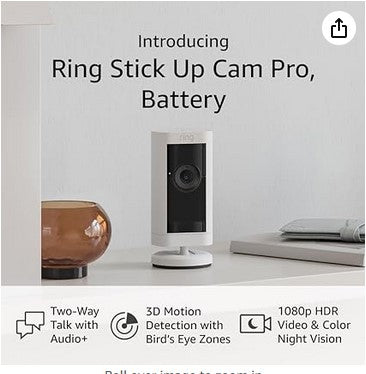 RING Stick Up Cam Pro Battery - Dreamedia AV