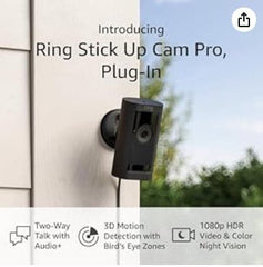 RING Stick Up Cam Pro Plug In - Dreamedia AV