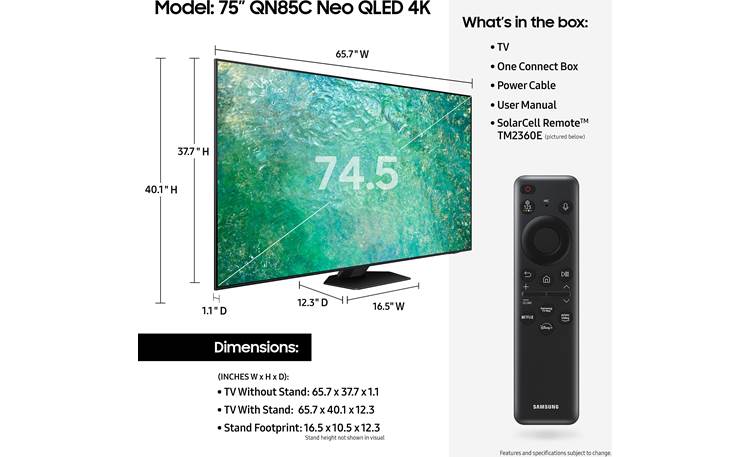 Samsung Neo QLED QN85C TV Screen - Dreamedia AV