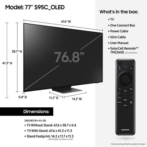 Samsung S95C OLED TV Screen - Dreamedia AV