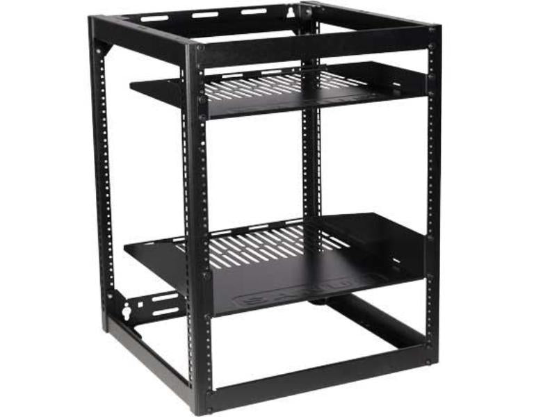 SANUS 15U Stackable Skeleton Rack Component Series Support - Dreamedia AV