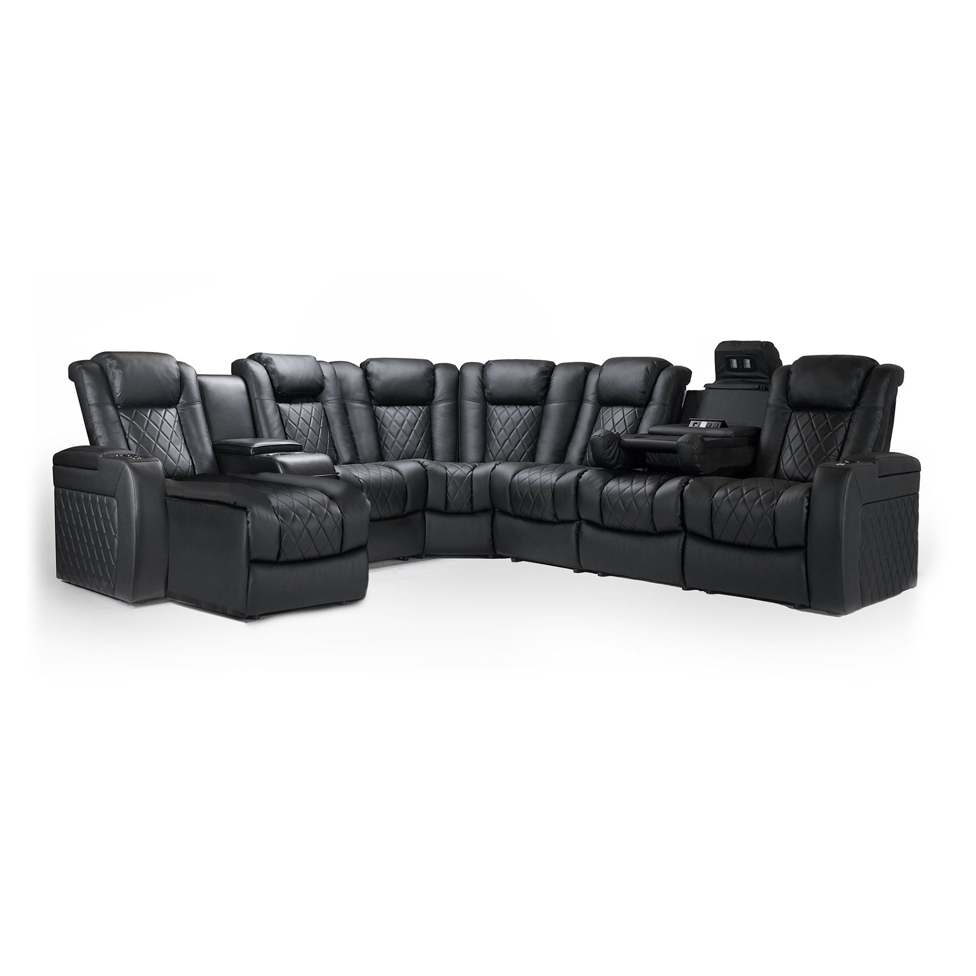 Valencia Tuscany Multimedia Sectional Home Theater Seating - Dreamedia AV