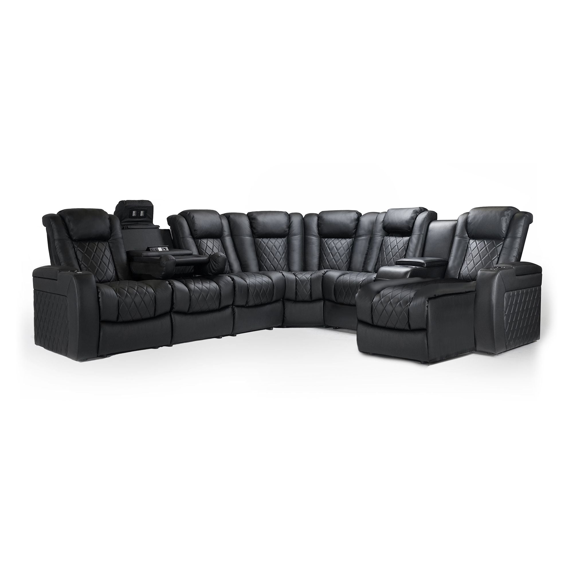 Valencia Tuscany Multimedia Sectional Home Theater Seating - Dreamedia AV