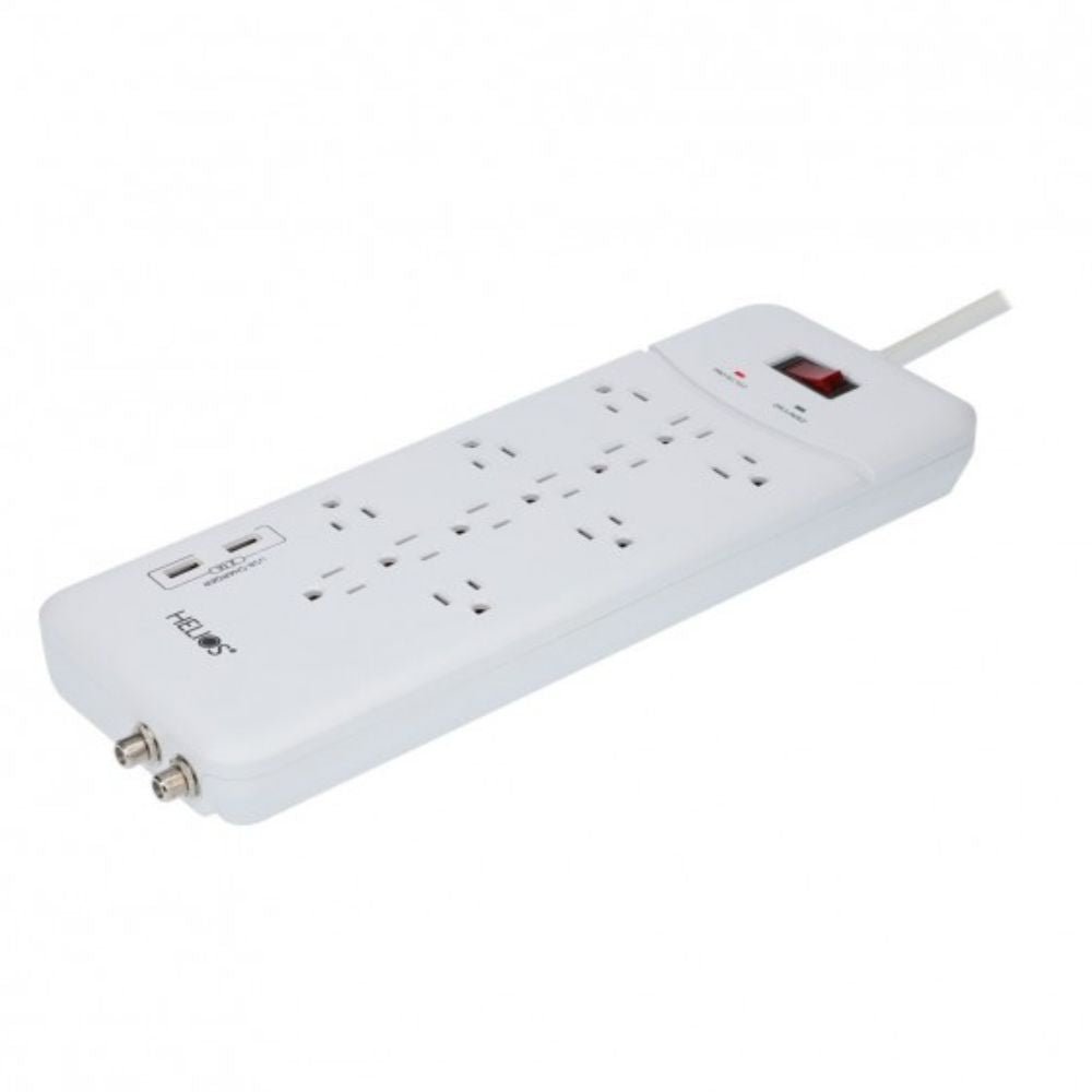 12 Outlet Surge Protector with 2 USB Charging Ports - Dreamedia AV