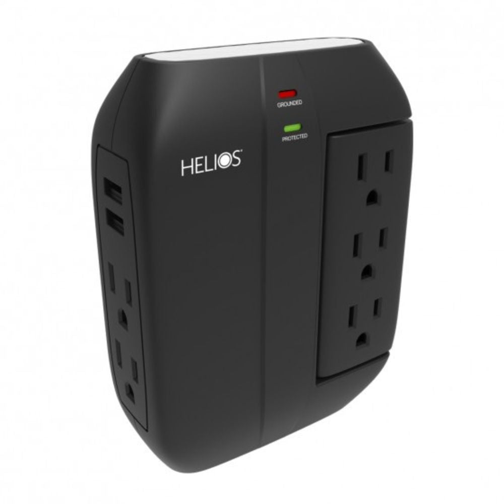 5 Outlet Wall Tap Surge Protector with 2 USB Charging Ports - Dreamedia AV