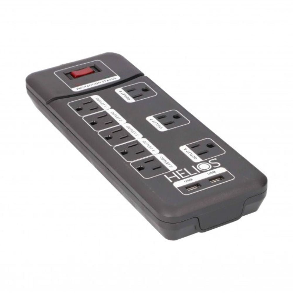 8 Outlet Surge Protector with 2 USB Charging Ports - Dreamedia AV
