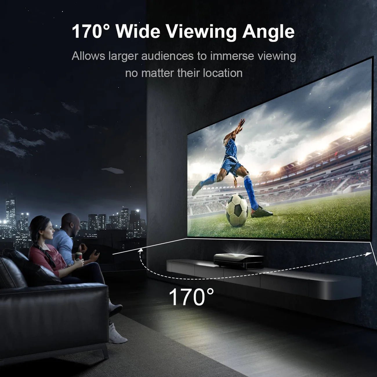 Awol Vision LTV-3000 Pro Plus 100''-150" Matte White Screen Bundle - Dreamedia AV