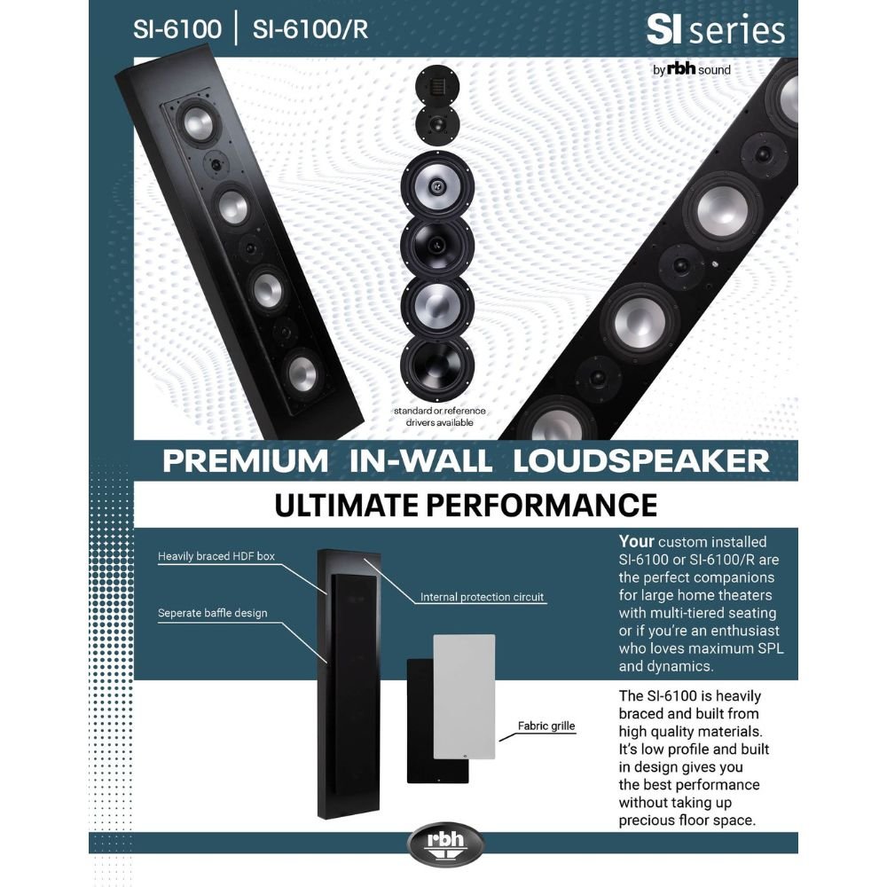 RBH SI-6100/R BAFFLE ASSEMBLY for SI-6100/R in-wall speaker - Dreamedia AV