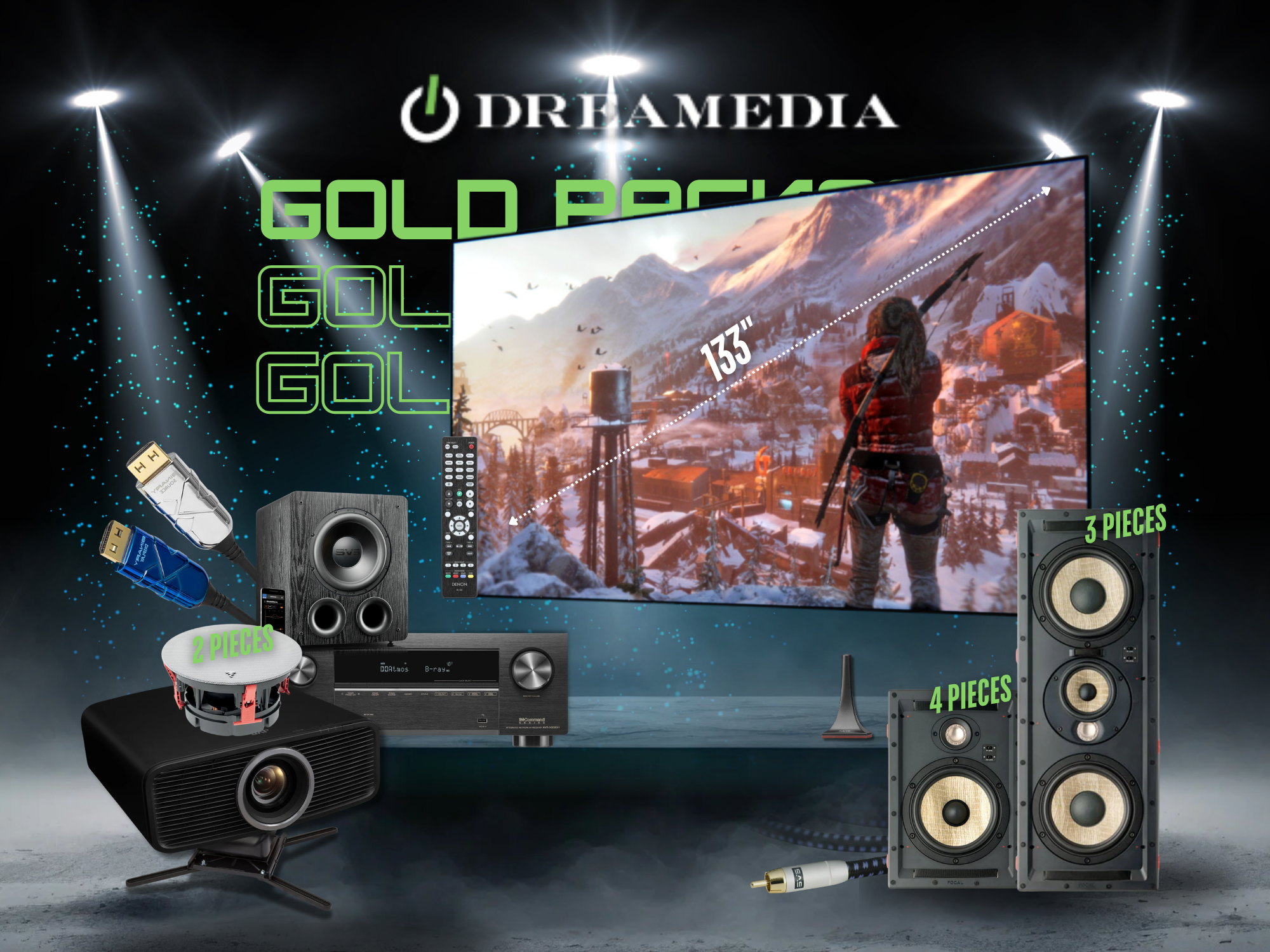 Dreamedia Gold Theater Package