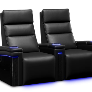 Valencia Monza Pillow Top Carbon Fiber Home Theater Seating