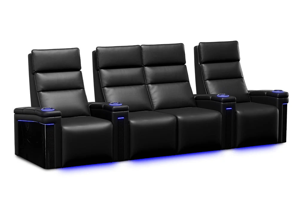 Valencia Monza Pillow Top Carbon Fiber Home Theater Seating - Image 8