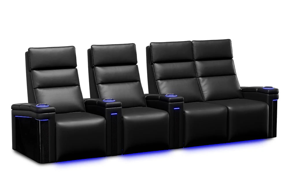 Valencia Monza Pillow Top Carbon Fiber Home Theater Seating - Image 10