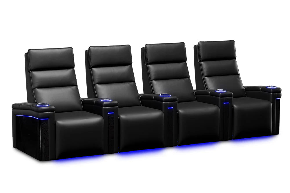Valencia Monza Pillow Top Carbon Fiber Home Theater Seating - Image 7