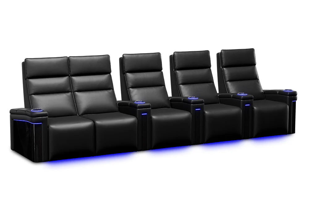 Valencia Monza Pillow Top Carbon Fiber Home Theater Seating - Image 12