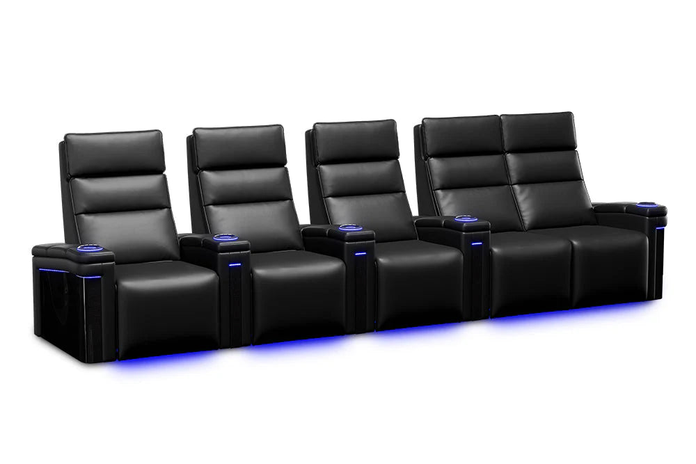 Valencia Monza Pillow Top Carbon Fiber Home Theater Seating - Image 13
