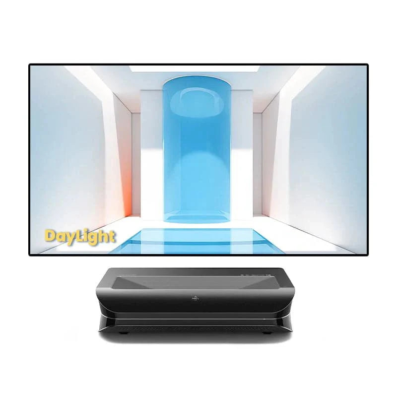 AWOL Vision LTV-3000 Pro Plus 100”-120” Daylight ALR Screen Bundle – 4K 3D Ultra Short Throw Triple Laser Projector