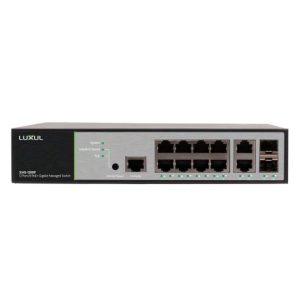 Luxul XMS-1208P 12-Port/8 Poe+ Rackmount Switch - Dreamedia AV