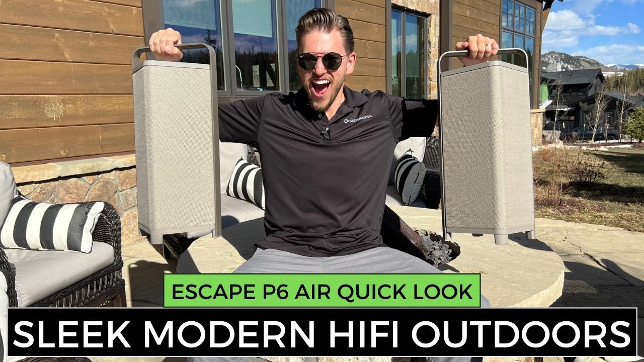Escape P6 Air: HIFI Wireless Audio Indoor/ Outdoor Multi-Room Audio w/Airplay 2 and Chomecast!