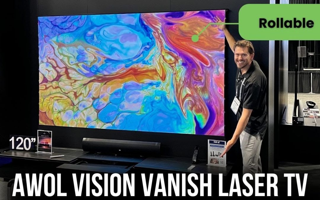 MASSIVE Floor Rising LASER 4K TV - ALL in ONE System DEMO - Awol Vanish Laser TV