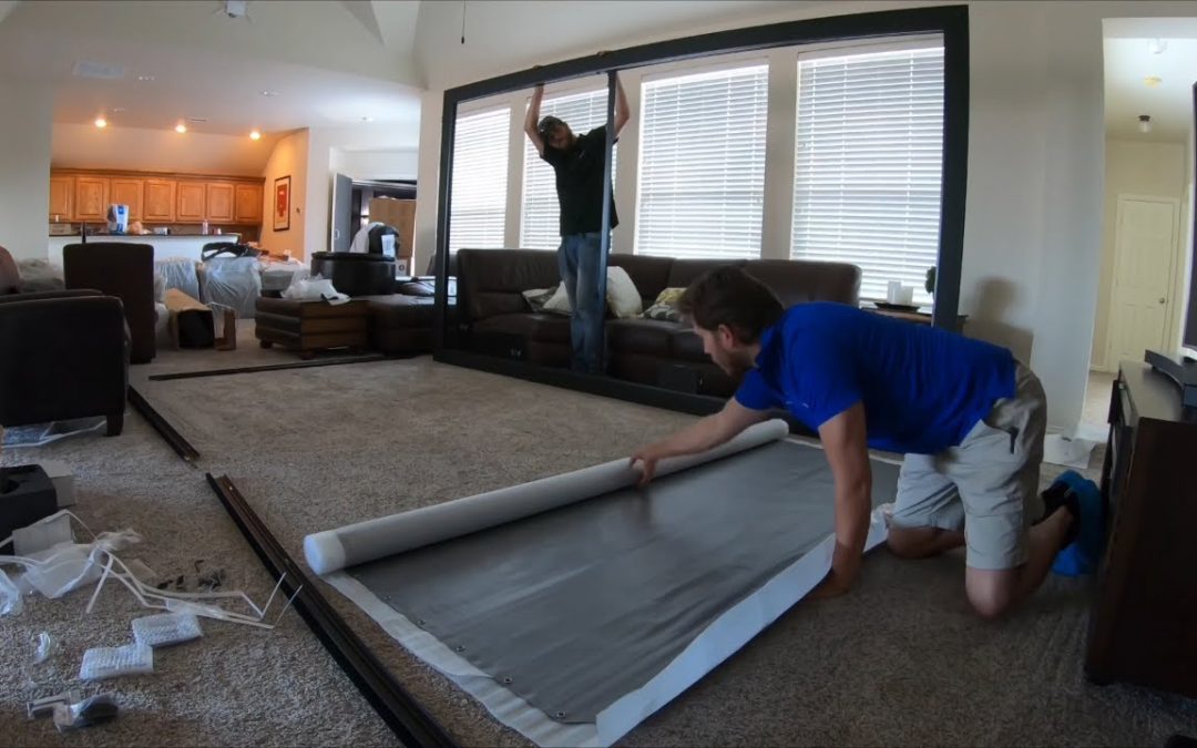 How to Assemble Screen Innovations 160 inch ZERO EDGE PRO Slate 1.2 w/ LED Lighting Kit