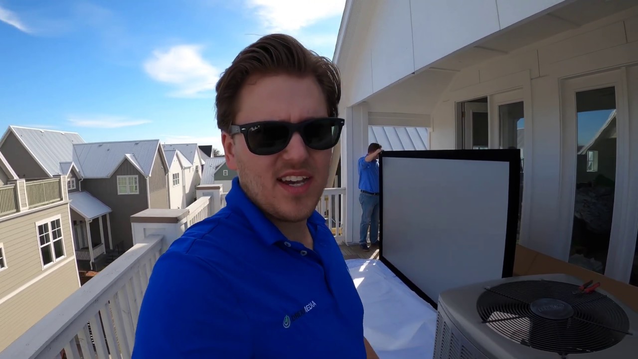 Screen Innovations Slate 1.2 gain ALR Projector Screen On a Balcony?!