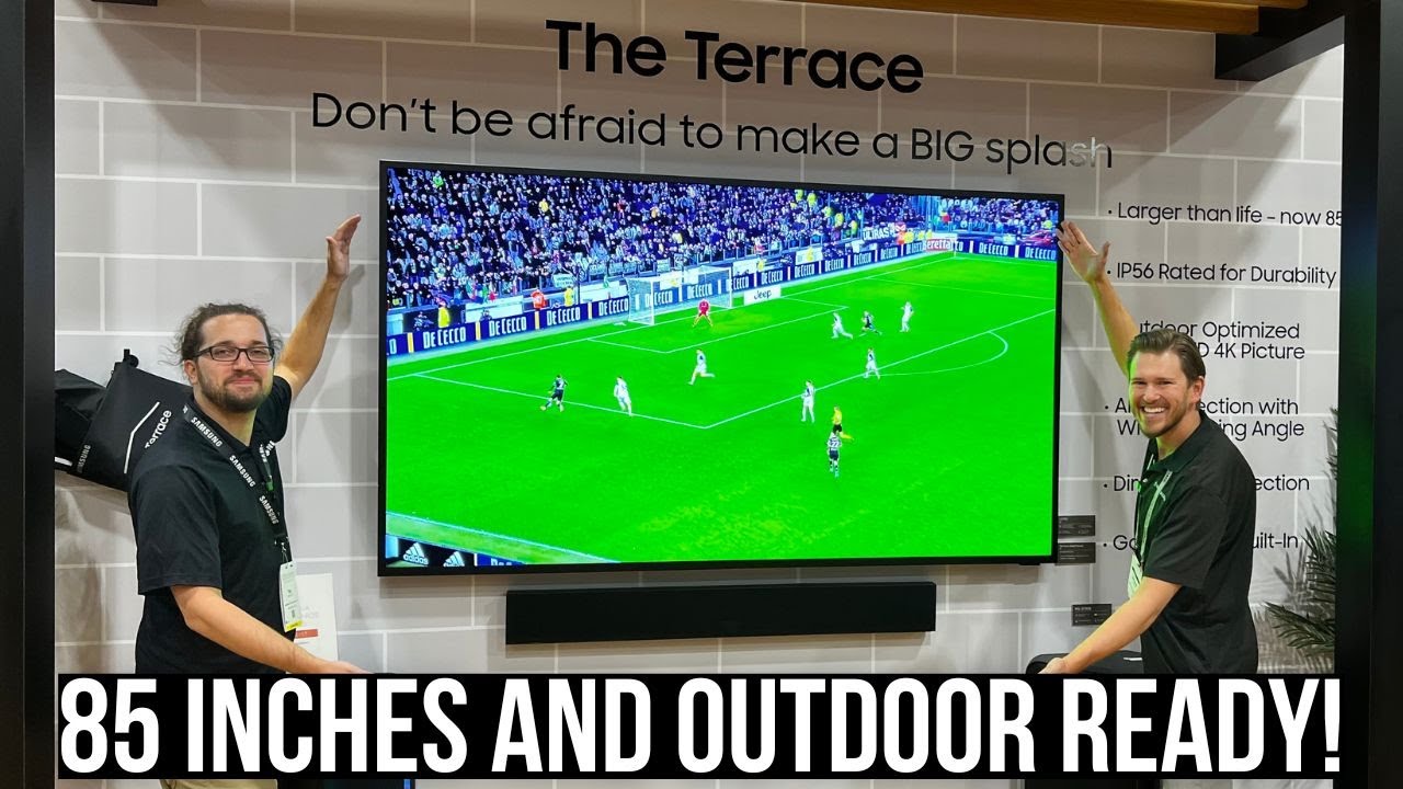 INSANELY BRIGHT! Samsung 85” Class The Terrace Full Sun Samsung Neo QLED 4K LST9 – Outdoor TV