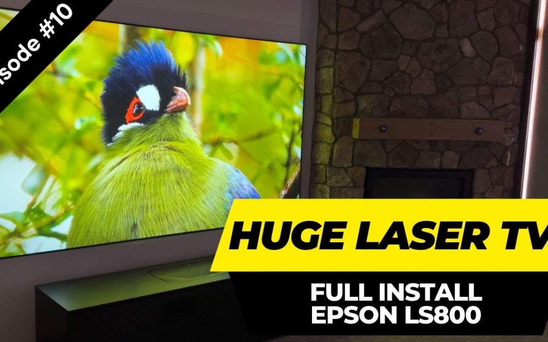 NEW Laser TV - How To Set Up - Epson LS800 4K UST Projector
