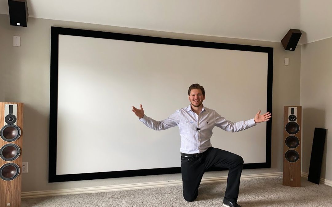 JVC NZ3 4K Laser Projector w: Dragonfly 133" Acoustically Transparent Screen Quick DEMO