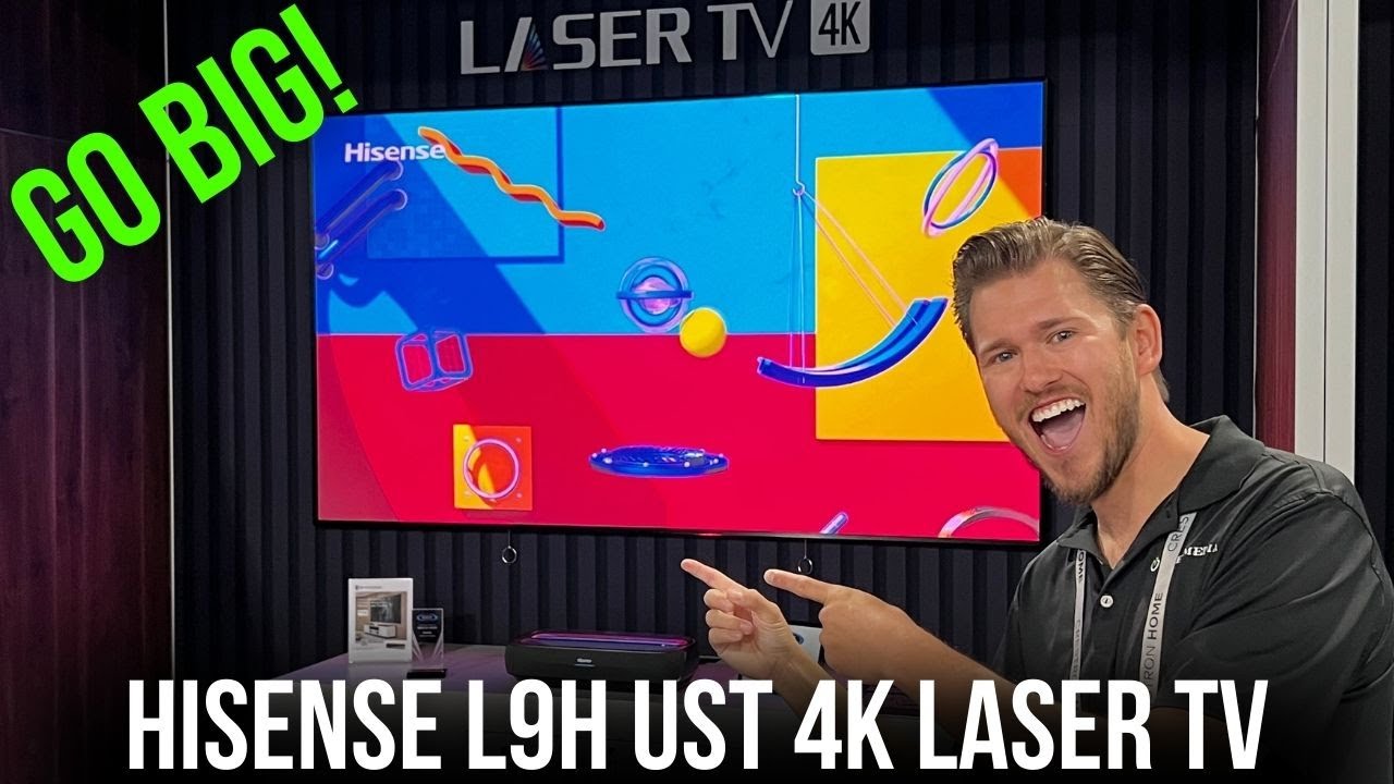 Hisense L9H UST 4K HDR RGB TriChroma Laser Projector w/100″ or 120″ ALR Screen | CEDIA 2023