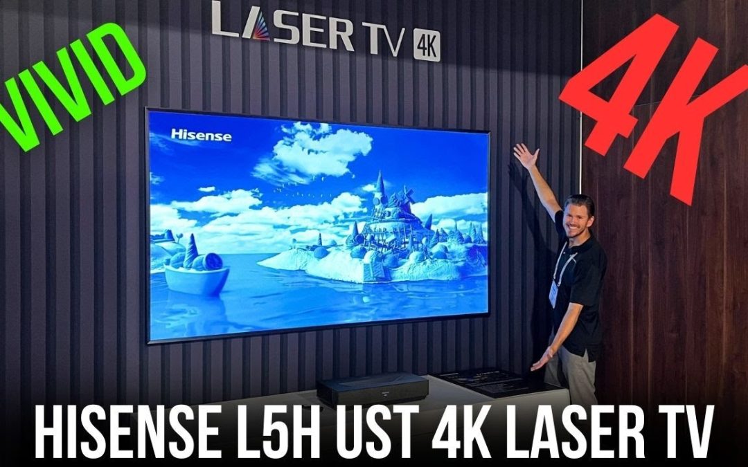 Hisense L5H 2700-Lumen UHD 4K Ultra Short-Throw Laser Home Theater Projector with 100" ALR Screen