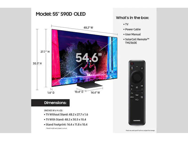 Samsung OLED S90D TV Screen - Dreamedia AV