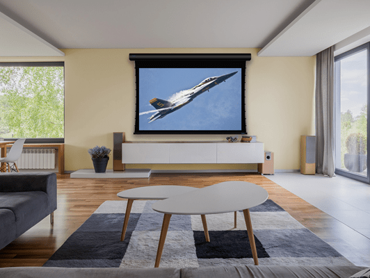Stewart Filmscreen Luxus 2.35:1 (CinemaScope) Retractable Below Ceiling Projector Screen - Dreamedia AV